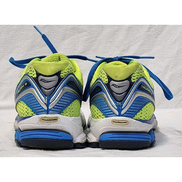 Women’s Saucony Triumph 9 Power Grid runners green blue size 8.5 - Picture 5 of 13